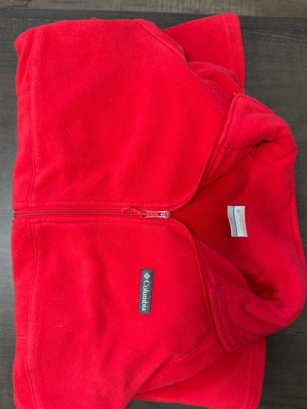 Columbia Women’s Poppy Red Full-Zip Teddy Fleece Jacket - Picture 4 of 7
